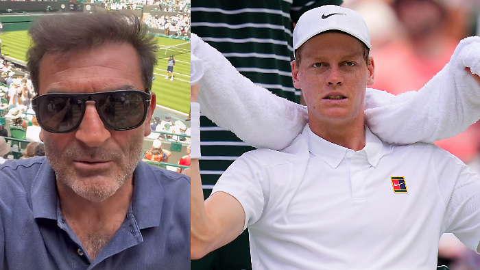Max Giusti a Londra per Sinner in versione Cannavacciuolo: "Non fare il compitino, sei a Wimbledonz"