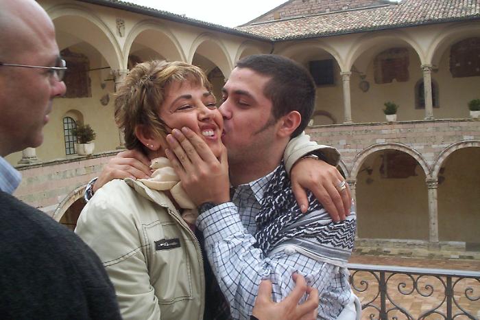 Fabrizio Catalano con i genitori