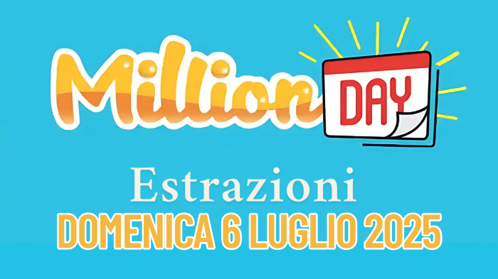 Million Day e Million Day Extra, le estrazioni di oggi domenica 6 luglio: i numeri vincenti