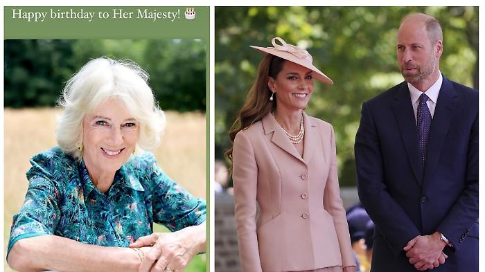 William e Kate fanno gli auguri a Camilla, ma scelgono una sola emoji: il significato non è casuale
