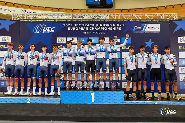 Il marscianese Cornacchini vince il titolo europeo juniores di inseguimento a squadre