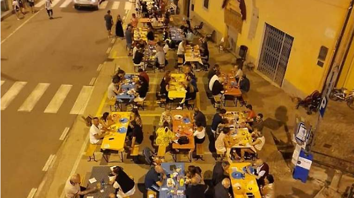 La cena a Sestino