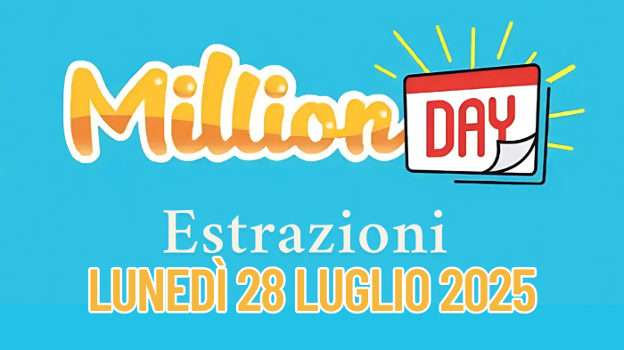 Million Day e Million Day Extra, le estrazioni di oggi lunedì 28  luglio: i numeri vincenti