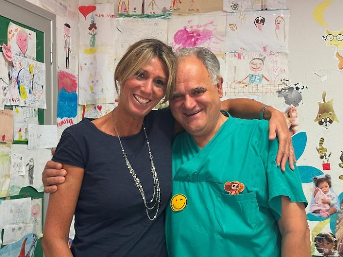 Stefania Franceschini e il dottor Vincenzo Benigni