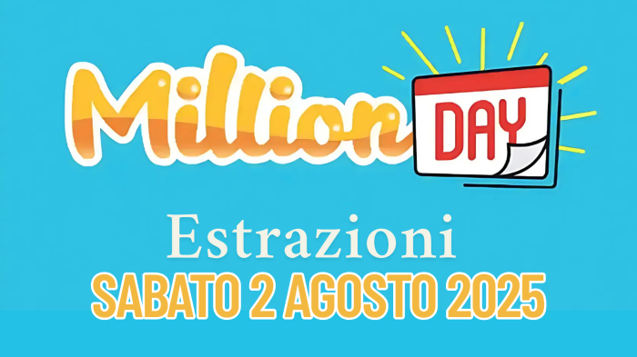 Million Day e Million Day Extra, le estrazioni di oggi venerdì 1° agosto: i numeri vincenti