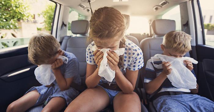 Mal d'auto dei bambini