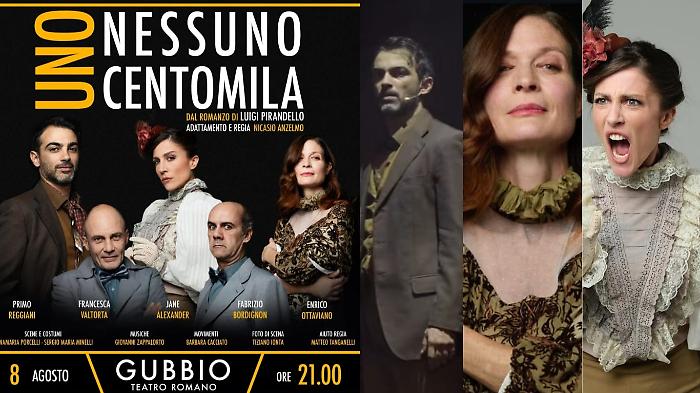 A Gubbio con Pirandello, viaggio nell'identità con Primo Reggiani, Jane Alexander e Francesca Valtorta. Le interviste