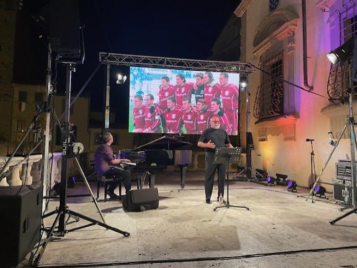 Serse Cosmi in piazza Grande