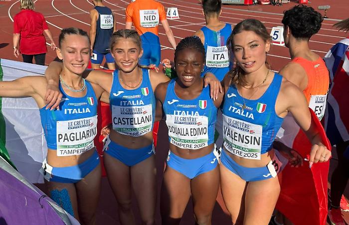 Incredibile Castellani: è medaglia d'oro agli Europei Under 20 nella staffetta 4x100