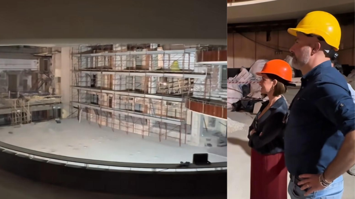 La sindaca Ferdinandi nel cantiere del Turreno a Perugia: "Proseguono i lavori". E chiede ai cittadini: "Voi come ve lo immaginate?"