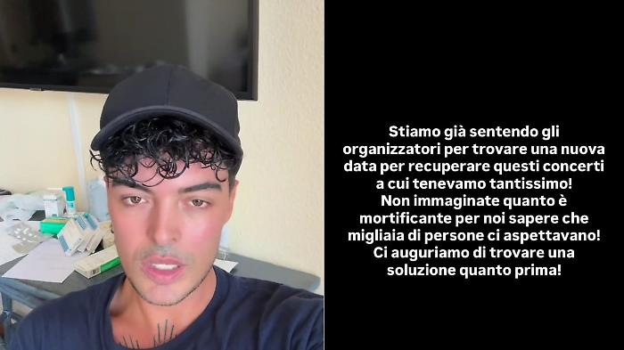 The Kolors, Stash sta male e saltano le date di Messina e Gela. "Siamo mortificati"