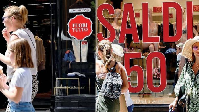 Saldi in calo, giro d'affari giù del 5%