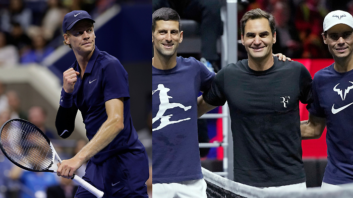Jannik Sinner batte un nuovo record e raggiunge Federer, Nadal e Djokovic