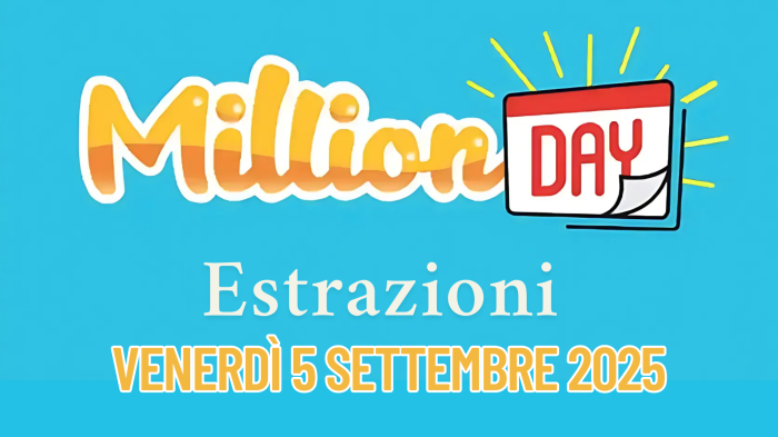 Million Day e Million Day Extra, le estrazioni di oggi venerdì 5 settembre: i numeri vincenti