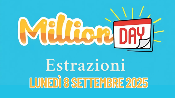 Million Day e Million Day Extra, le estrazioni di oggi lunedì 8 settembre: i numeri vincenti