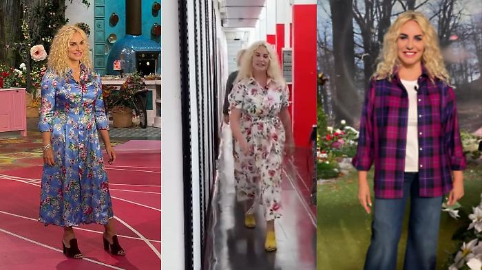 Antonella Clerici, nuovo look a È Sempre Mezzogiorno: abiti floreali al posto delle camicie a quadri