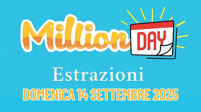 Million Day e Million Day Extra, le estrazioni di oggi domenica 14 settembre: i numeri vincenti