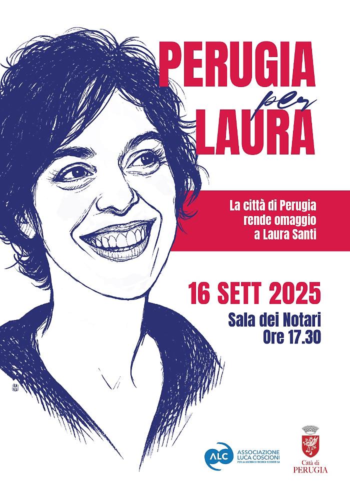 Perugia per Laura: alla sala dei Notari l'omaggio a Laura Santi 
