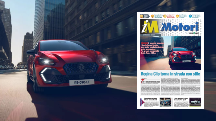 Dalla nuova Clio alla pagella della Mazda 6e: sfoglia l'inserto iMotori di settembre