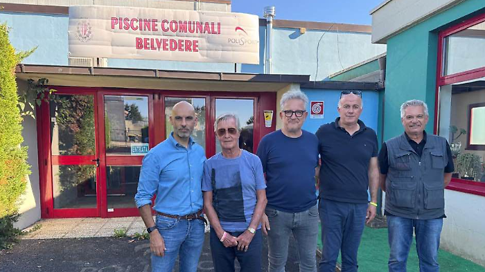 Visita della Federazione Italiana Nuoto alle piscine comunali. Lavori in corso per l'impianto chiuso per la prima volta in oltre 40 anni