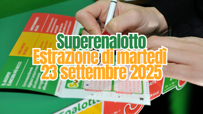 Lotto e Superenalotto, le estrazioni di oggi martedì 22 settembre: i numeri vincenti