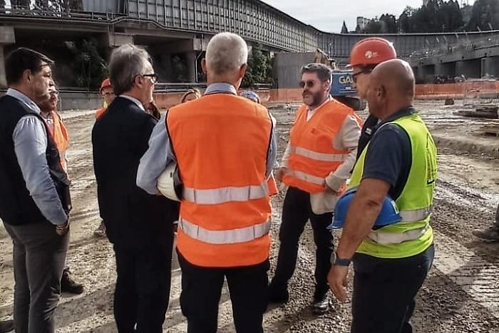 Terni, il sopralluogo al cantiere della nuova rampa scorie. Monitoraggio della Regione sul rispetto dell'Accordo di programma di Ast-Arvedi