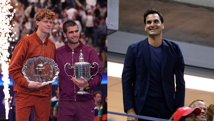 Federer sulle finali tra Sinner e Alcaraz: "Hanno rallentato i campi per aiutarli". La risposta di Jannik: "È sempre stato così"