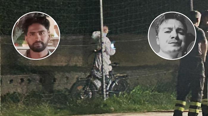 Ucciso e fatto a pezzi, le immagini dell'amico arrestato con la bici della vittima vicino al luogo del ritrovamento del cadavere