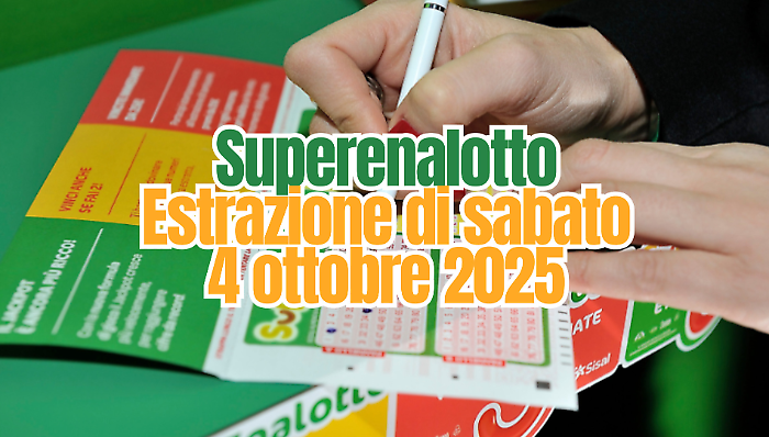 Lotto e Superenalotto, le estrazioni di oggi sabato 4 ottobre: i numeri vincenti