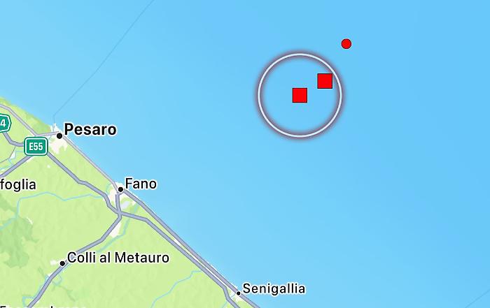 Terremoto di magnitudo 4.4 nelle Marche: epicentro al largo della costa di Pesaro 