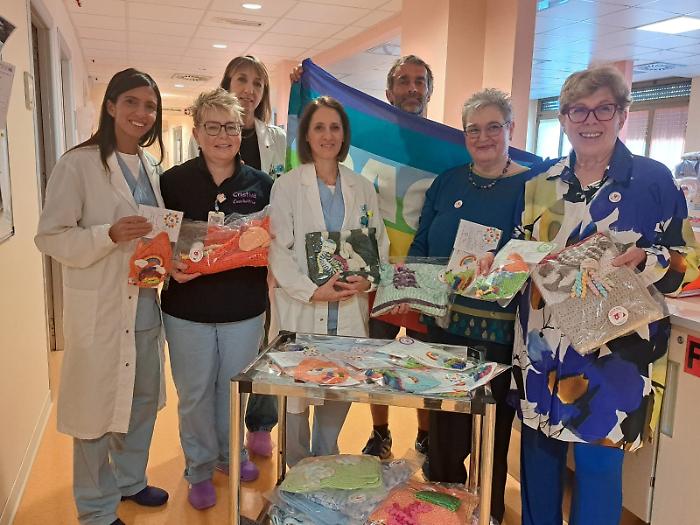 L'arrivo del podista all'ospedale di Arezzo