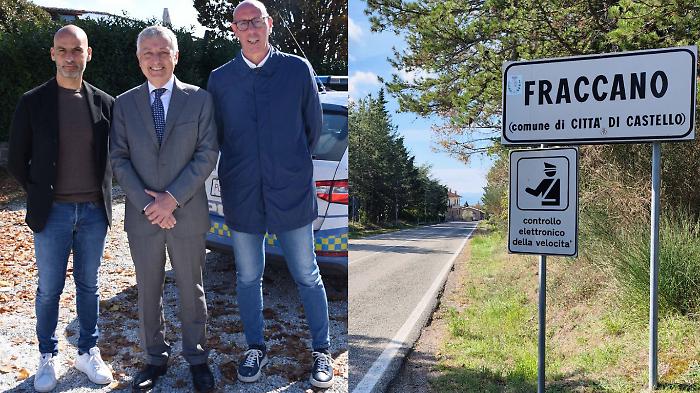  Sopralluogo presso la frazione di Fraccano. Il prefetto di Perugia, Francesco Zito: "La priorità è la sicurezza su questa strada"