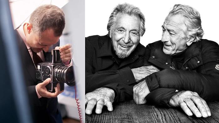 Platon, chi è il celebre ritrattista che ha scattato la foto di Pacino e De Niro per Moncler