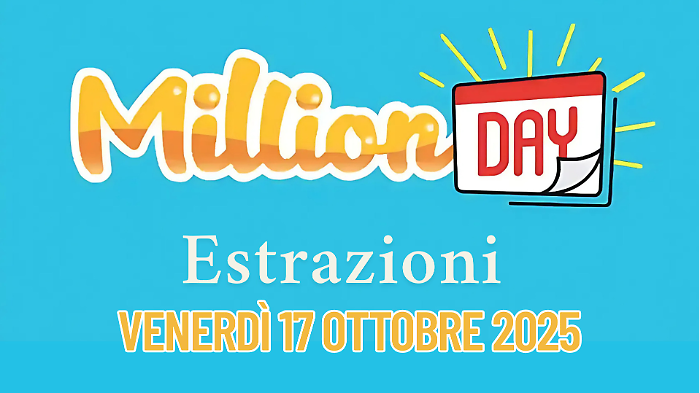 Million Day e Million Day Extra, le estrazioni di oggi venerdì 17 ottobre: i numeri vincenti