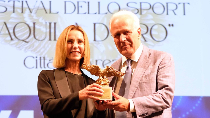 Valentina Vezzali ed Eugenio Giani