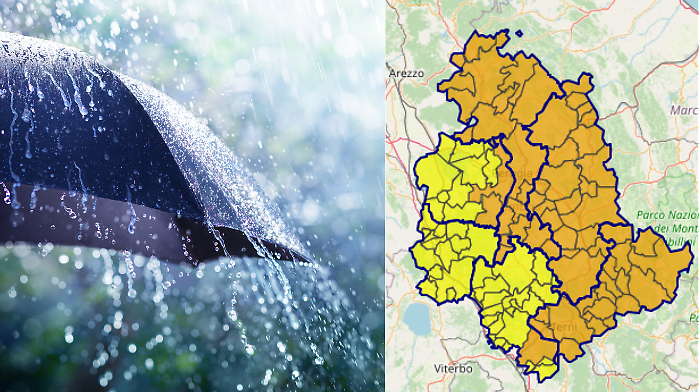 Allerta meteo arancione: a Perugia chiusi parchi, cimiteri e sospese le attività all'aperto. Le previsioni del tempo 