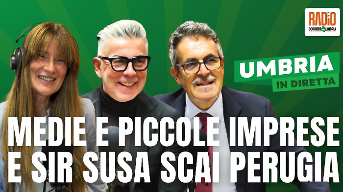 Nuovo appuntamento con Umbria in diretta: ospiti Roberto Giannangeli e Gino Sirci