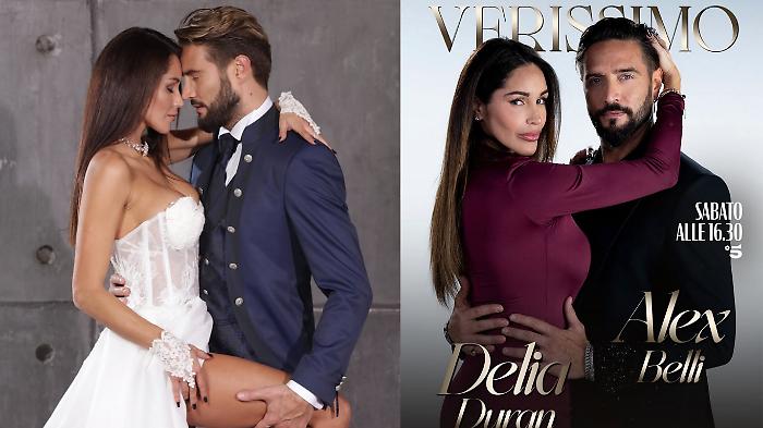 Alex Belli e Delia Duran ospiti oggi a Verissimo su Canale 5: dalla coppia aperta alla presunta gravidanza