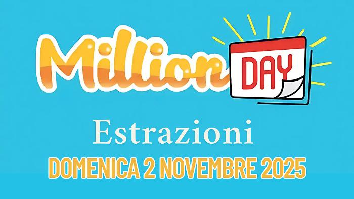 Million Day e Million Day Extra, le estrazioni di oggi domenica 2 novembre: i numeri vincenti