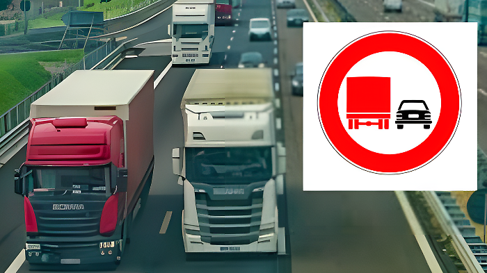 Patente ritirata e multa a chi fa sorpassi con il tir nel tratto sperimentale dell'A1: in vigore il divieto