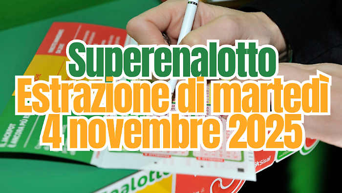 Lotto e Superenalotto, le estrazioni di oggi martedì 4 novembre: i numeri vincenti
