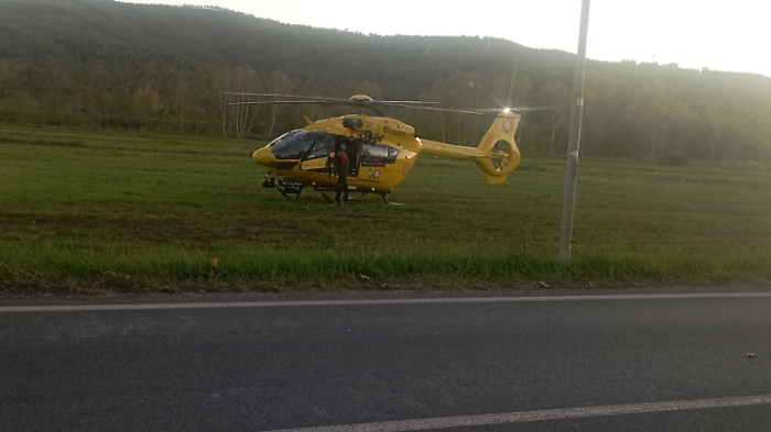 Elisoccorso atterrato a Tavernelle