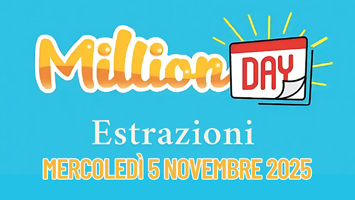 Million Day e Million Day Extra, le estrazioni di oggi mercoledì 5 novembre: i numeri vincenti