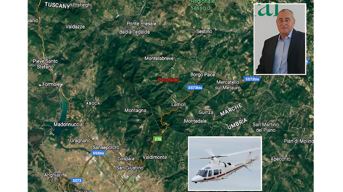 Il volo, l'imprevisto, le ricerche sull'Appennino. Non ancora individuato l'elicottero sul quale viaggiavano l'orafo e l'amico