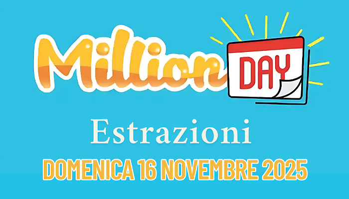Million day e Million Day Extra, le estrazioni di oggi domenica 16 novembre: i numeri vincenti