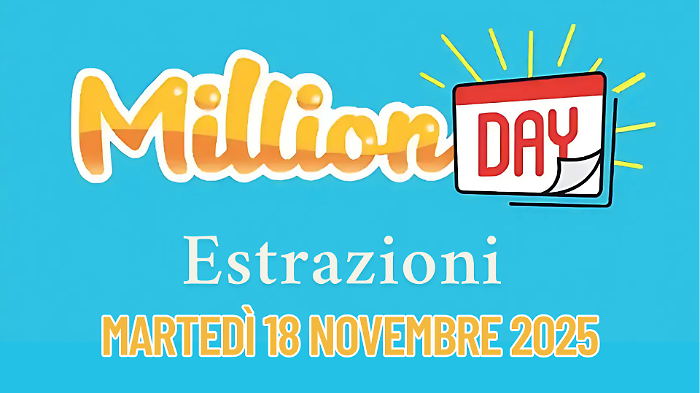 Million day e Million Day Extra, le estrazioni di oggi martedì 18 novembre: i numeri vincenti