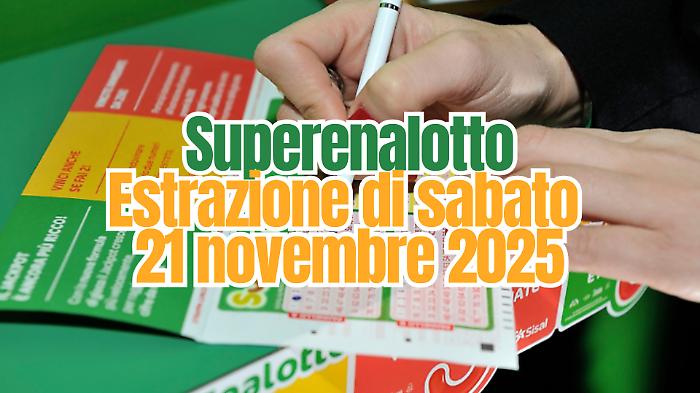 Lotto e Superenalotto, le estrazioni di oggi venerdì 21 novembre: i numeri vincenti. Il jackpot sale a 80,9 milioni di euro