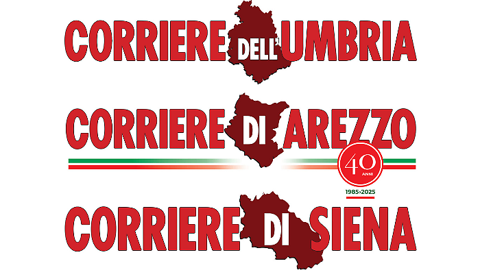 Oggi la testata del Corriere dell'Umbria  in rosso per il 25 novembre: un segno per richiamare l’attenzione sulla violenza contro le donne