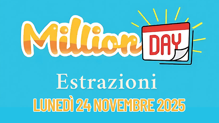 Million day e Million Day Extra, le estrazioni di oggi lunedì 24 novembre: i numeri vincenti