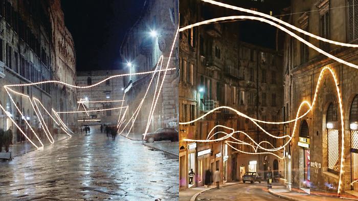 Quando le luminarie di Natale accendono il dibattito. La storia del Serpentone che avvolse Perugia nel 1971